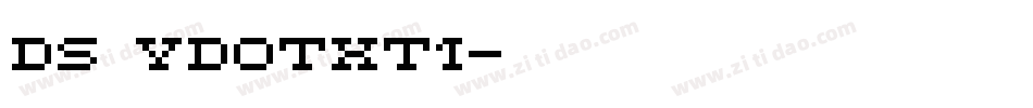 DS VDOTXT1字体转换